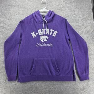 Kansas State Wildcats Hoodie Womens XL Purple Pullover Hooded Pockets Colosseum